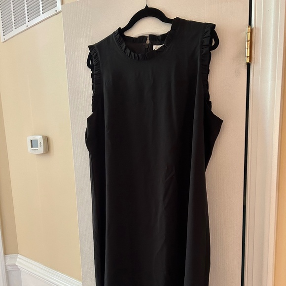 J. Crew Factory | Ruffleneck Suiting Dress | Size 18 | Black NWT - Picture 5 of 7